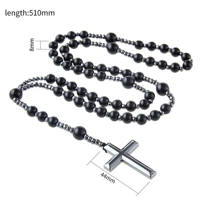 Black Prayer Rosary