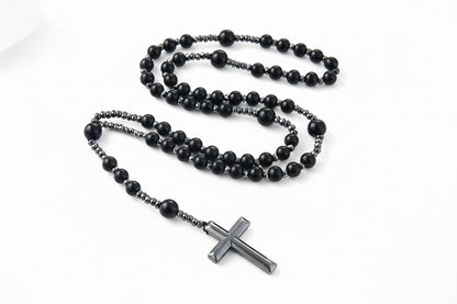 Black Prayer Rosary