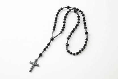 Black Prayer Rosary