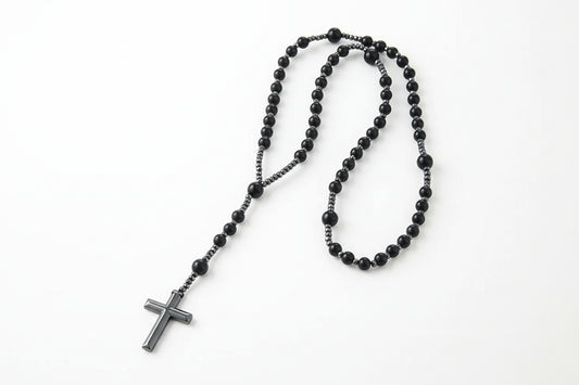 Black Prayer Rosary