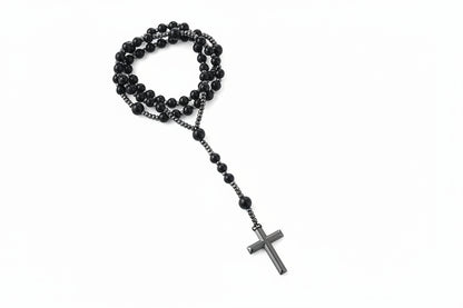 Black Prayer Rosary